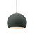 Small Globe 1-Light Pendant (254|CER-6530-PWGN-MBLK-BKCD)