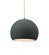Small Globe 1-Light Pendant (254|CER-6530-PWGN-ABRS-BEIG-TWST)