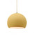 Small Globe 1-Light Pendant (254|CER-6530-MYLW-ABRS-BEIG-TWST-LED1-700)