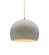 Small Globe 1-Light Pendant (254|CER-6530-MAT-NCKL-BEIG-TWST)