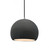 Small Globe 1-Light Pendant (254|CER-6530-GRY-NCKL-BKCD)