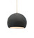 Small Globe 1-Light Pendant (254|CER-6530-GRY-ABRS-BEIG-TWST)