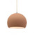 Small Globe 1-Light Pendant (254|CER-6530-ADOB-NCKL-BEIG-TWST-LED1-700)