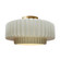 Large Tier Pleated Semi-Flush (254|CER-6375-MAT-BRSS-LED1-700)