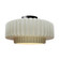 Large Tier Pleated Semi-Flush (254|CER-6375-MAT-MBLK)