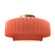 Large Tier Pleated Semi-Flush (254|CER-6375-BSH-BRSS-LED1-700)