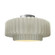 Large Tier Pleated Semi-Flush (254|CER-6375-CRK-NCKL)