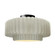 Large Tier Pleated Semi-Flush (254|CER-6375-CRK-MBLK)
