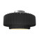 Large Tier Pleated Semi-Flush (254|CER-6375-BLK-NCKL)