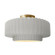 Large Tier Pleated Semi-Flush (254|CER-6375-BIS-BRSS)