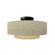 Medium Tier Pleated Semi-Flush (254|CER-6373-VAN-MBLK)