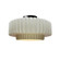 Medium Tier Pleated Semi-Flush (254|CER-6373-MAT-MBLK-LED1-700)