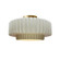 Medium Tier Pleated Semi-Flush (254|CER-6373-MAT-BRSS-LED1-700)