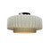 Medium Tier Pleated Semi-Flush (254|CER-6373-MTGD-MBLK)