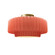 Medium Tier Pleated Semi-Flush (254|CER-6373-BSH-BRSS-LED1-700)