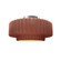 Medium Tier Pleated Semi-Flush (254|CER-6373-CLAY-NCKL)