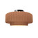 Medium Tier Pleated Semi-Flush (254|CER-6373-ADOB-MBLK)