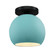 Medium Globe Semi-Flush (254|CER-6353-RFPL-MBLK-LED1-700)