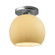 Medium Globe Semi-Flush (254|CER-6353-MYLW-NCKL-LED1-700)