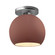 Medium Globe Semi-Flush (254|CER-6353-CLAY-NCKL-LED1-700)
