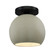 Medium Globe Semi-Flush (254|CER-6353-CKC-MBLK-LED1-700)