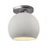 Medium Globe Semi-Flush (254|CER-6353-BIS-NCKL-LED1-700)