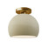 Small Globe Semi-Flush (254|CER-6350-VAN-BRSS-LED1-700)