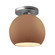 Medium Globe Semi-Flush (254|CER-6353-ADOB-NCKL)