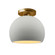 Small Globe Semi-Flush (254|CER-6350-MTGD-BRSS)