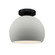Small Globe Semi-Flush (254|CER-6350-MAT-MBLK)