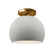 Small Globe Semi-Flush (254|CER-6350-MAT-BRSS)