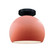 Small Globe Semi-Flush (254|CER-6350-BSH-MBLK)