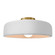 Large Spire Semi-Flush (254|CER-6345-WHT-BRSS-LED1-700)