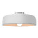 Large Spire Semi-Flush (254|CER-6345-WHT-NCKL)