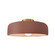 Medium Spire Semi-Flush (254|CER-6343-CLAY-BRSS-LED1-700)
