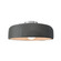 Medium Spire Semi-Flush (254|CER-6343-GRY-NCKL)