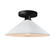 Flare Semi-Flush (254|CER-6330-WHT-MBLK-LED1-700)