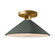 Flare Semi-Flush (254|CER-6330-PWGN-BRSS-LED1-700)