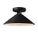 Flare Semi-Flush (254|CER-6330-CRB-MBLK-LED1-700)