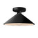 Flare Semi-Flush (254|CER-6330-BLK-MBLK)