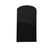Large ADA Pleated Cylinder (254|CER-5745-BLK)