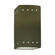 Small LED Rectangle w/ Perfs - Open Top & Bottom (Outdoor) (254|CER-0925W-MGRN-LED1-1000)
