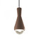 Erlen 1-Light Pendant (254|CER-6520-CLAY-CROM-BKCD-LED1-700)