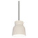 Large Hourglass LED Pendant (254|CER-6515-MAT-MBLK-RIGID-LED1-700)