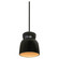 Large Hourglass LED Pendant (254|CER-6515-CBGD-MBLK-RIGID-LED1-700)