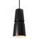 Small Cone 1-Light Pendant (254|CER-6430-CRB-DBRZ-RIGID)