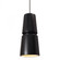 Small Cone 1-Light LED Pendant (254|CER-6430-CRB-CROM-RIGID-LED1-700)