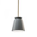 Small Trapezoid LED Pendant (254|CER-6425-PWGN-ABRS-RIGID-LED1-700)