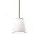 Small Trapezoid LED Pendant (254|CER-6425-BIS-ABRS-RIGID-LED1-700)