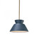 Trapezoid 1-Light Pendant (254|CER-6420-MID-ABRS-RIGID)